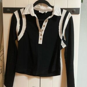 BUCKETLIST Black and White Women's Top L